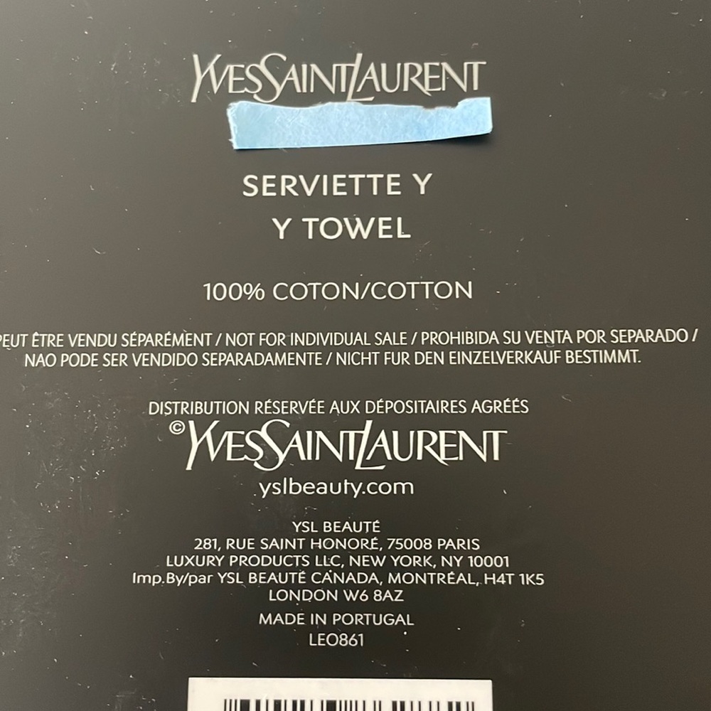 100% YSL Towel